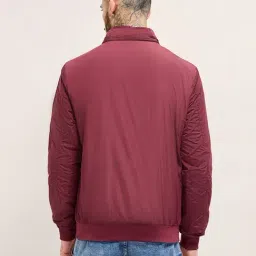 The Bear House Multicolor Polyester Regular Fit Solid Casual Jacket image 2