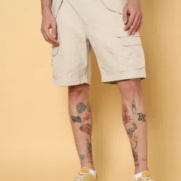 Wrangler Beige Regular Fit Shorts-picture-11