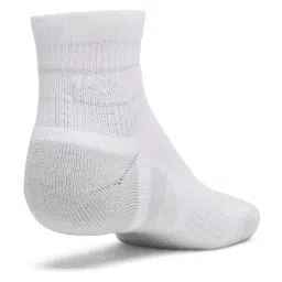 UNDER ARMOUR White Performance Tech Striped Quarter Socks Pack Of 3 - Medium image 3