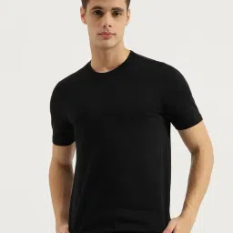 United Colors of Benetton Black Relaxed Fit T-Shirt-image-91
