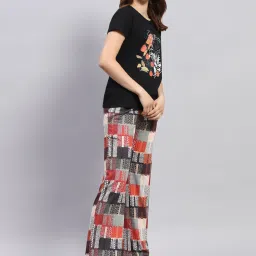 Monte Carlo Black Printed T-Shirt With Pyjamas image 4