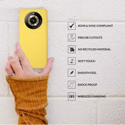 Sprig Liquid Silicone Back Cover for Realme Narzo 60 Pro 5G (Yellow) image 4