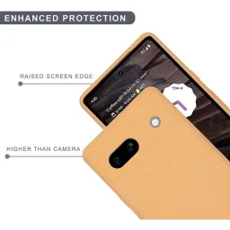 Sprig Liquid Silicone Back Cover for Google Pixel 7A 5G (Gold) image 4