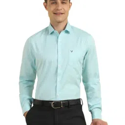 Allen Solly Blue Slim Fit Print Shirt-image-42
