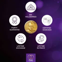 P.N.Gadgil Jewellers 14k (585) Yellow Gold Floral Pristine Diamond Mangalsutra image 4