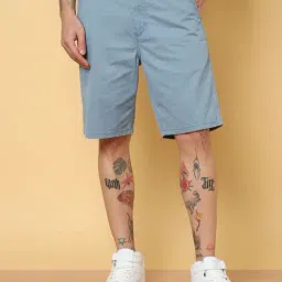 Wrangler Captains Blue Regular Fit Shorts-image-76