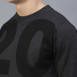 Rigo Dark Grey Round Neck Regular Fit Sweatshirt image 4