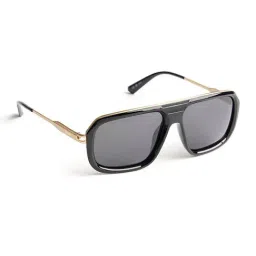 Opium Grey UV Protection Aviator Sunglasses for Men-image-89