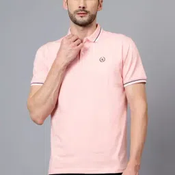 Cantabil Pink Regular Fit Polo T-Shirt-picture-25