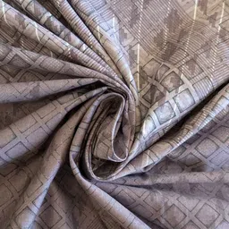 Threadwear Grey Geometric 400 TC Bedsheet with 2 Pillow Covers image 5