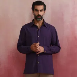 Truebrowns Rangrez Purple Cotton Regular Shirts-picture-47