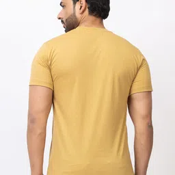 BUFFARO Men Pack of 2 Solid Round Neck Cotton T-shirts image 5