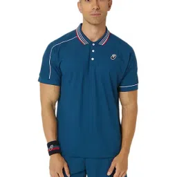 Asics Mako Blue Regular Fit Sports Polo-picture-29