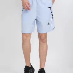 Adidas Blue Regular Fit Printed Sports Shorts-image-23