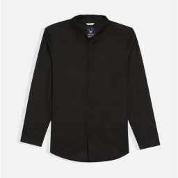 Allen Solly Boys Black Cotton Solid Full Sleeves Shirt-picture-41