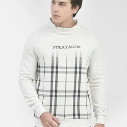 Crimsoune Club Off White Slim Fit Printed Sweatshirt-image-37