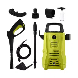 AllExtreme AE-3112 1450 PSI Car Pressure Washer with Detergent Tank, Spray Wand Gun and Multiple Nozzles for All Vehicles (Yellow) image 2