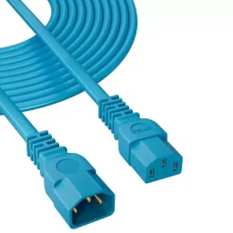 FEDUS Male to Female Power Extension Cord Cable 10 Amp 18 AWG 1.8 m Blue-picture-10