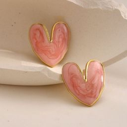 VAGHBHATT Heart Shaped Studs Earrings-picture-11