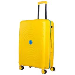 Nasher Miles Goa Hard-sided Polypropylene Check-In Luggage Yellow Blue 24 inch |65cm Trolley bag-picture-23