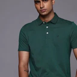 Allen Solly Polo Collar Pure Cotton T-shirt-picture-10