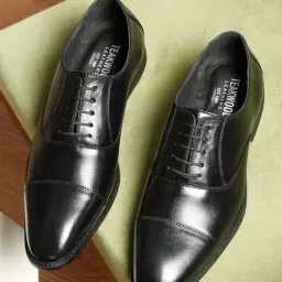 Teakwood Leathers Men's Black Oxford Shoes-picture-26