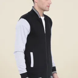 Campus Sutra Black Solid Sweatshirt image 4