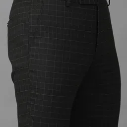 Double Two Men Checked Slim Fit Trousers image 5