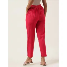 Fabindia Fuchsia Cotton Pants image 2