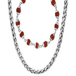 Anvika Unisex Silver Necklace and Chains-picture-14