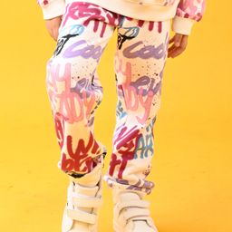 Anthrilo Fleece Full Sleeves Create Art Printed Warm Joggers - Off White-picture-41