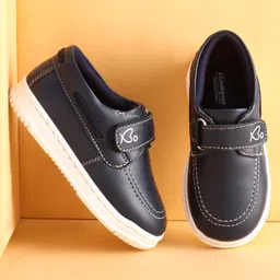 Babyoye Velcro Closer Formal Shoes - Navy Blue-picture-14