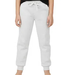 Charm n Cherish Cotton Blend Knit Solid Joggers - Grey-picture-21