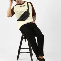 Maniac Men Colourblocked T-shirt image 4