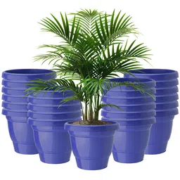 Kuber Industries 24 Pcs Blue Lightweight Planters image 1