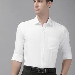 Park Avenue Slim Fit Striped Formal Shirt-image-43