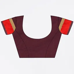 Saree mall Burgundy & Red Ethnic Motifs Art Silk Sarees image 4