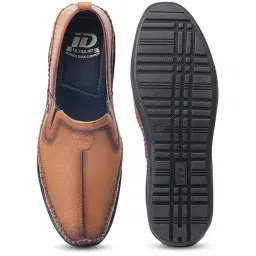 ID Men's Tan Casual Loafers image 4