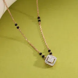 P.N.Gadgil Jewellers 14k (585) Yellow Gold Celestial Glow Diamond Mangalsutra-picture-25