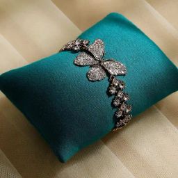 Sohi Women's Crystal Butterfly Bracelet - Silver-picture-48