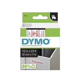 DYMO S0720550 D1 12 x 7mm Label Maker Tape (Red/White)-image-80