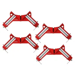 TileMaster Adjustable Corner Clamp Set 90° 75 mm Throat Depth 21.5 cm Clamping CRV steel Red, TM-22 (Set of 4)-image-63