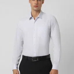 Peter England White Slim Fit Checks Shirt-picture-22