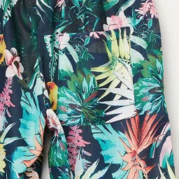 Fame Forever by Lifestyle Kids Navy Printed Regular Fit Shorts image 4