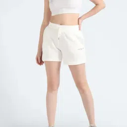 Tommy Hilfiger Ecru Relaxed Fit Shorts image 4