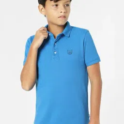 Jack & Jones Junior Blue Solid Polo T-Shirt-picture-17