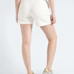 Tommy Hilfiger Ecru Relaxed Fit Shorts image 2