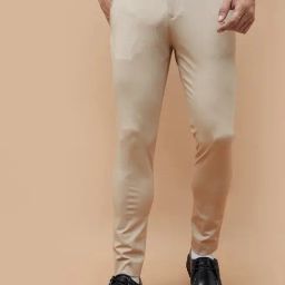Code By Lifestyle Beige Slim Fit Trousers-picture-42