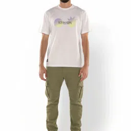 celio Celio* White Regular Fit Printed T-Shirt image 4