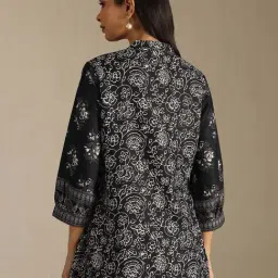 Soch Black Polyester Floral Print Tunic image 2